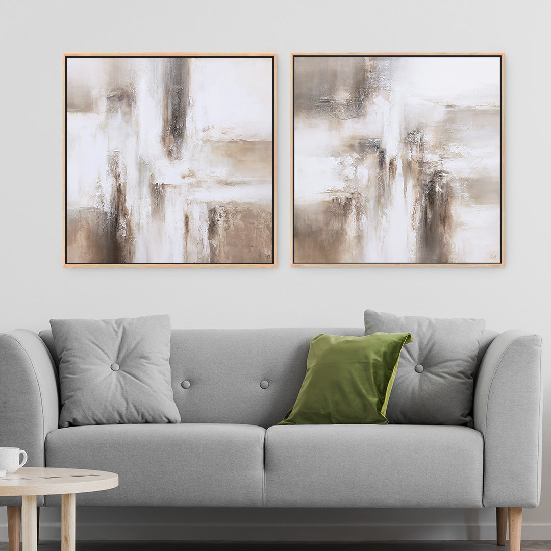 Mimi Square Framed Canvas Set of 2