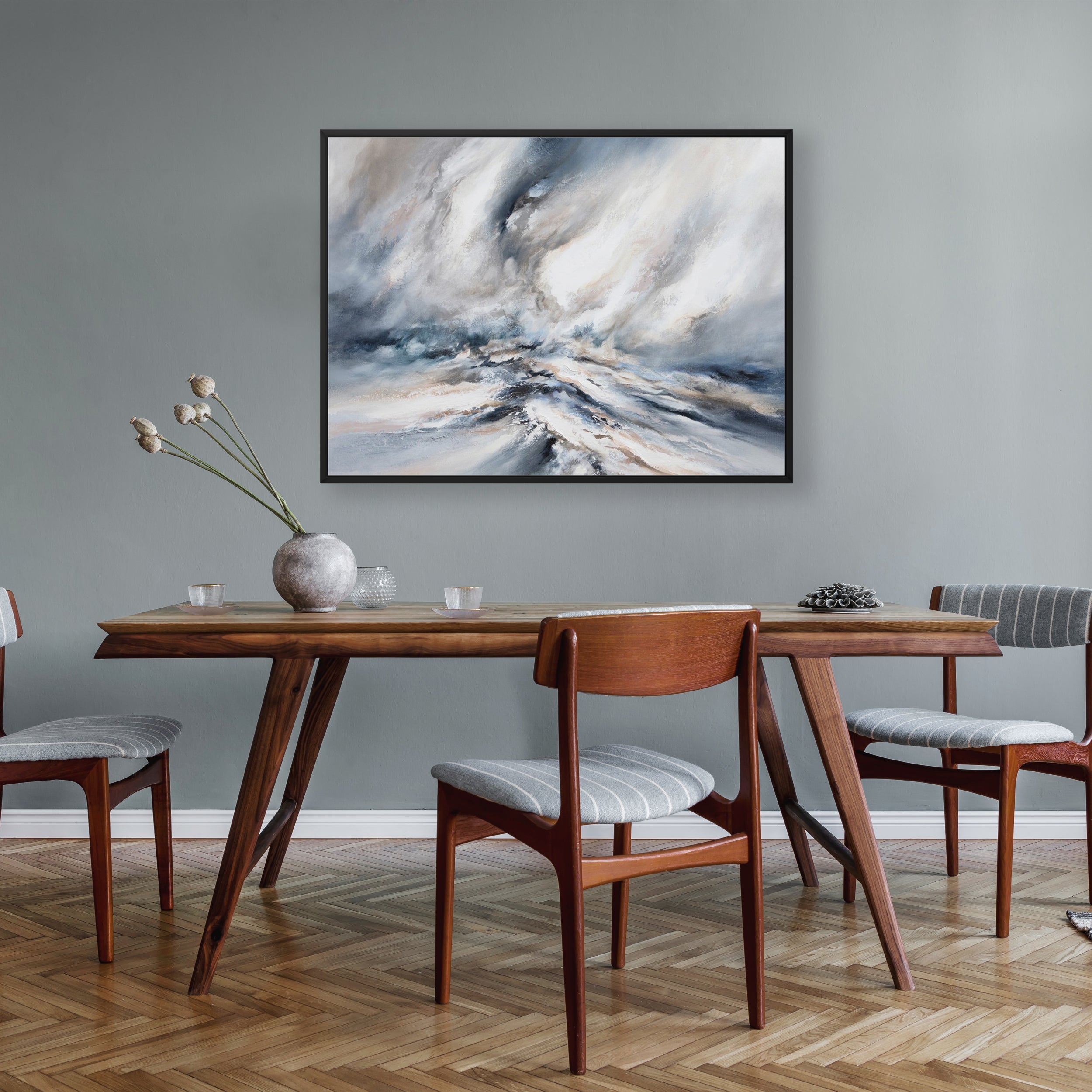 Oceanic Landscape Framed Printed Canvas - Mala Art Co.