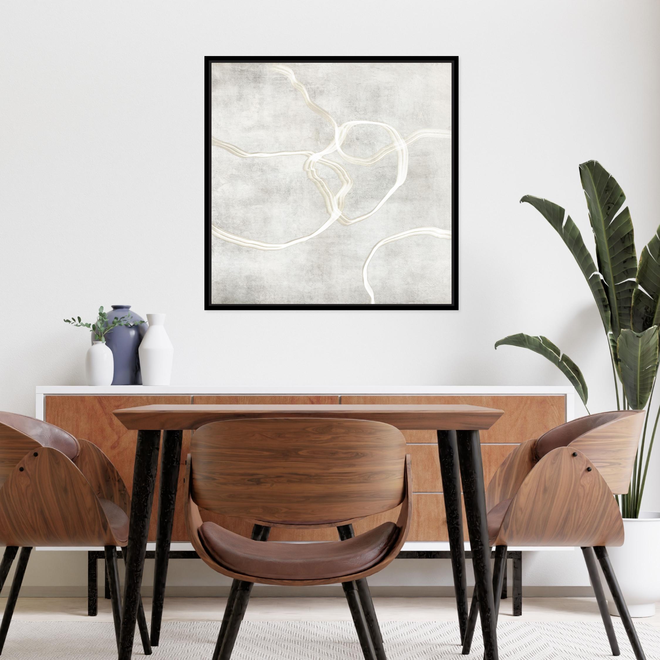 Stylo II Square Framed Printed Canvas - Mala Art Co.