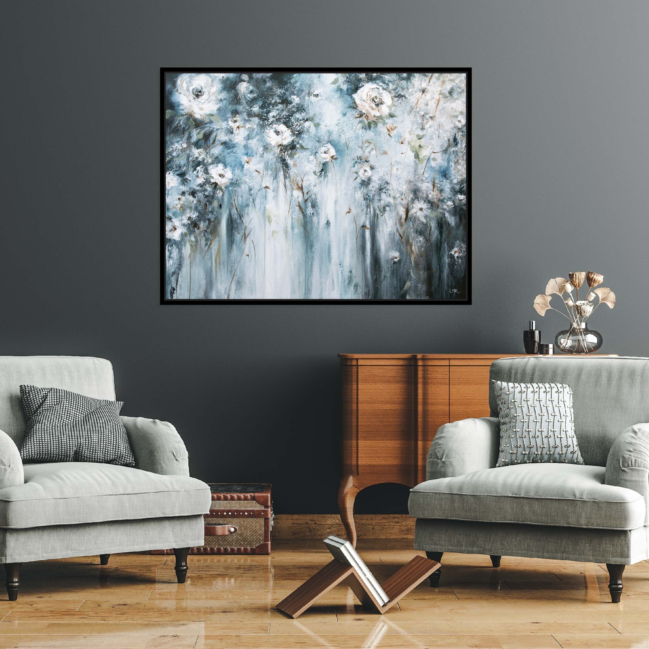 Admiration Landscape Framed Printed Canvas - Mala Art Co.