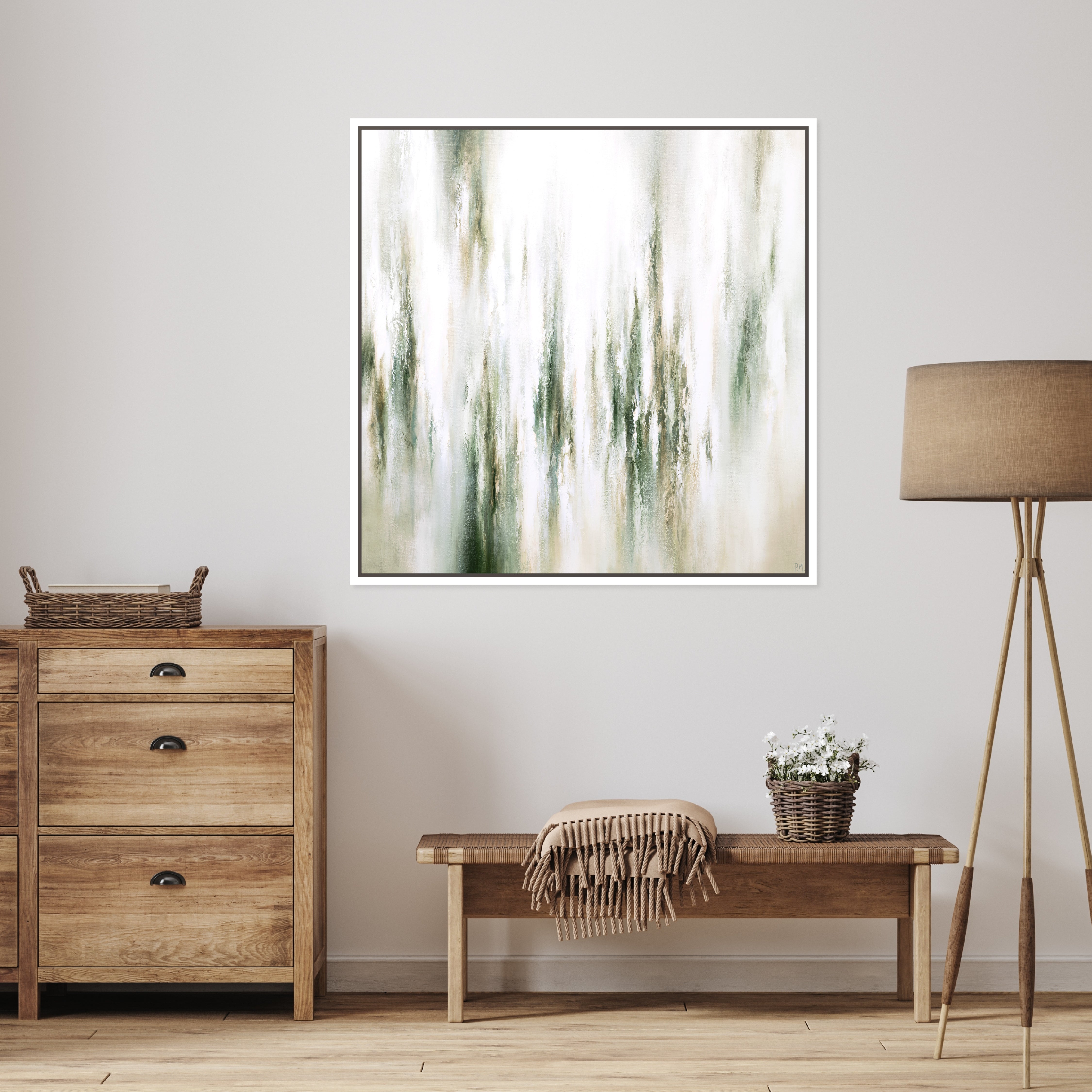 Aspire Square Framed Printed Canvas - Mala Art Co.