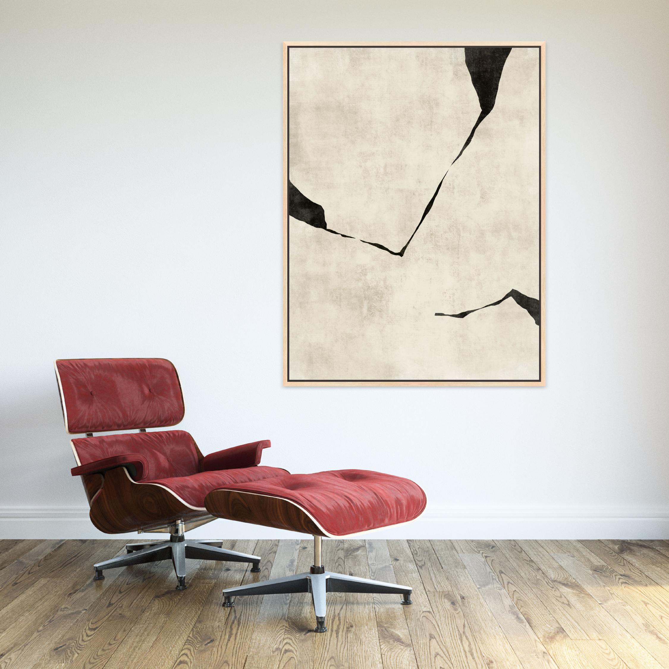 Oslo III Portrait Framed Printed Canvas - Mala Art Co.