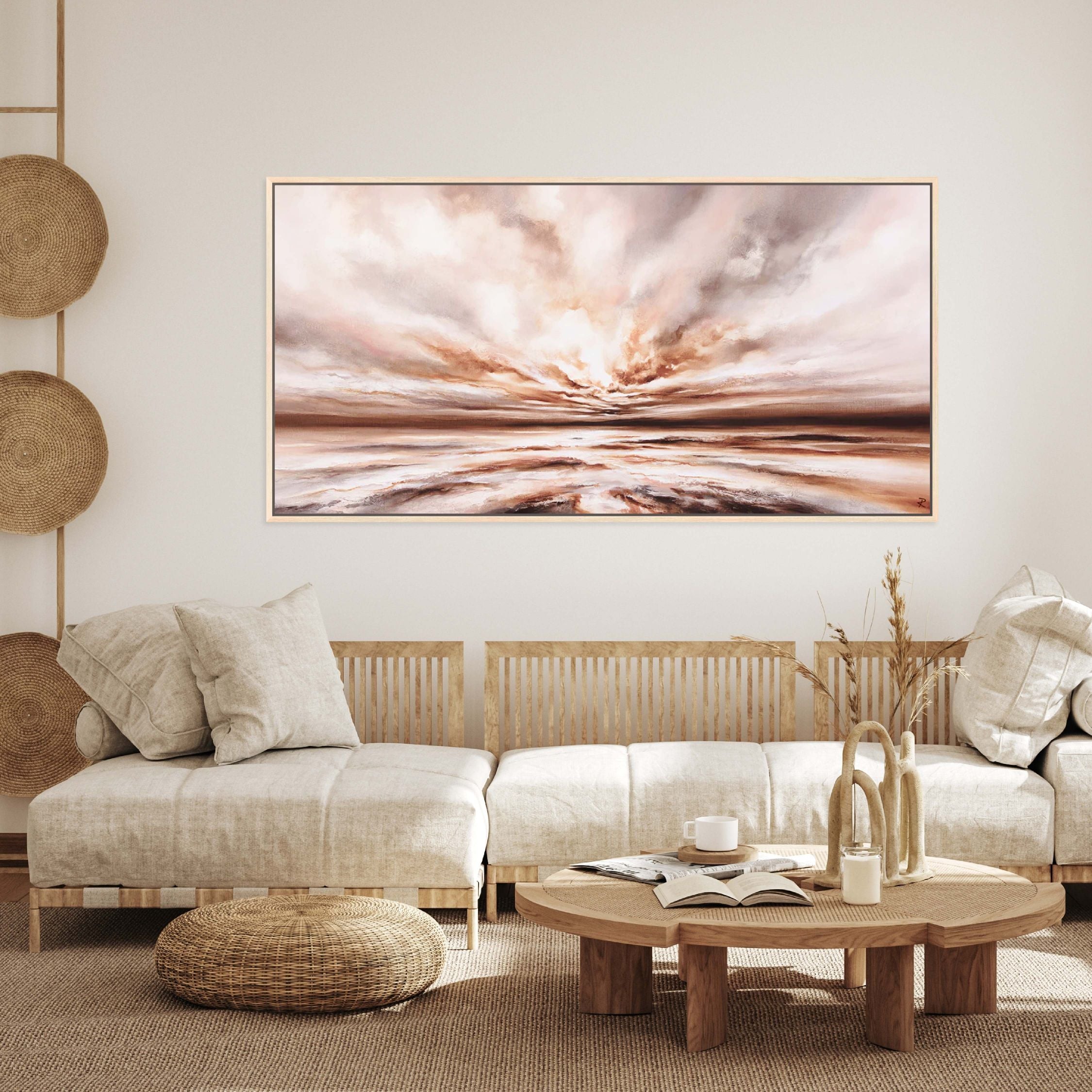 Dawn Light Panoramic Framed Printed Canvas - Mala Art Co.