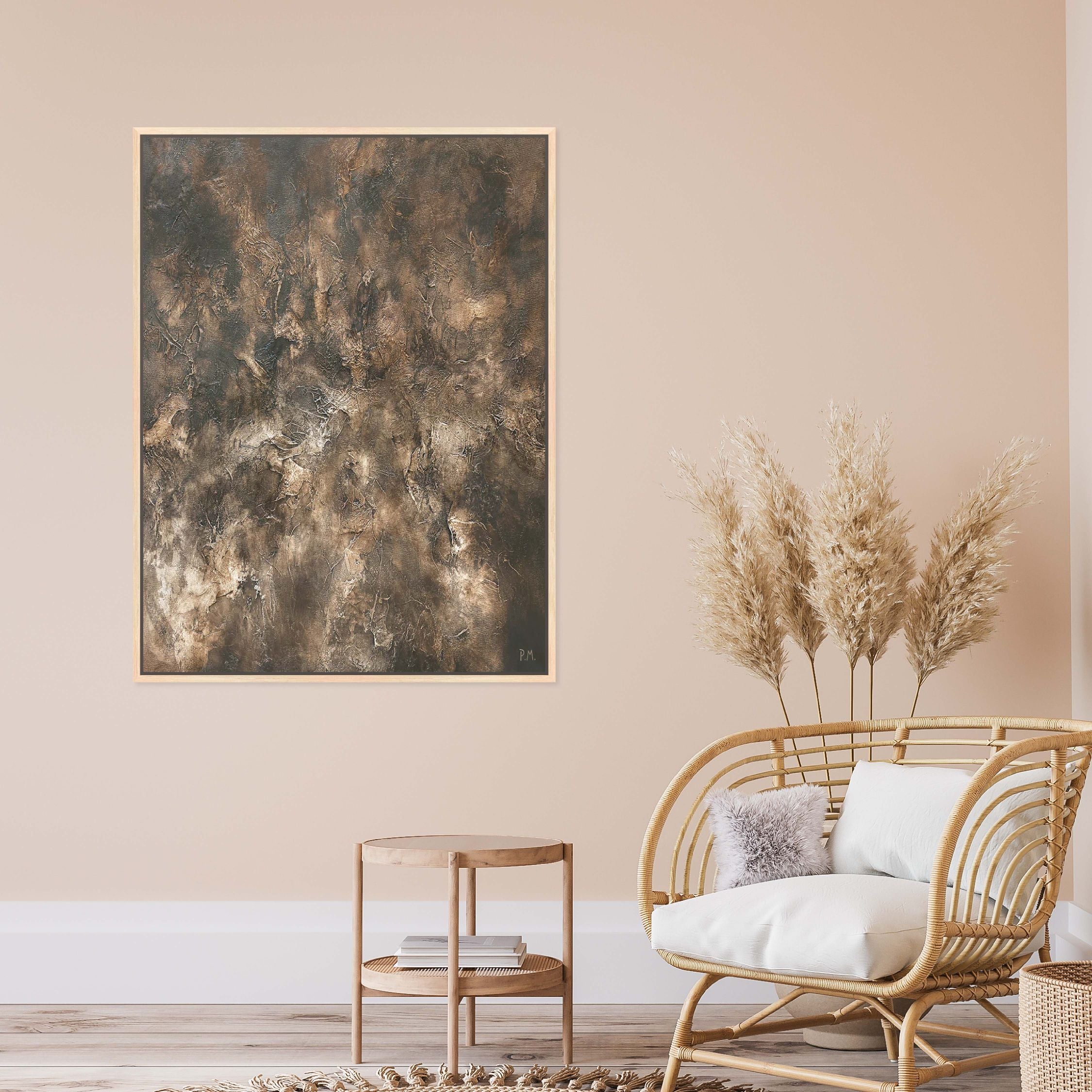 Fossil Portrait Framed Printed Canvas - Mala Art Co.