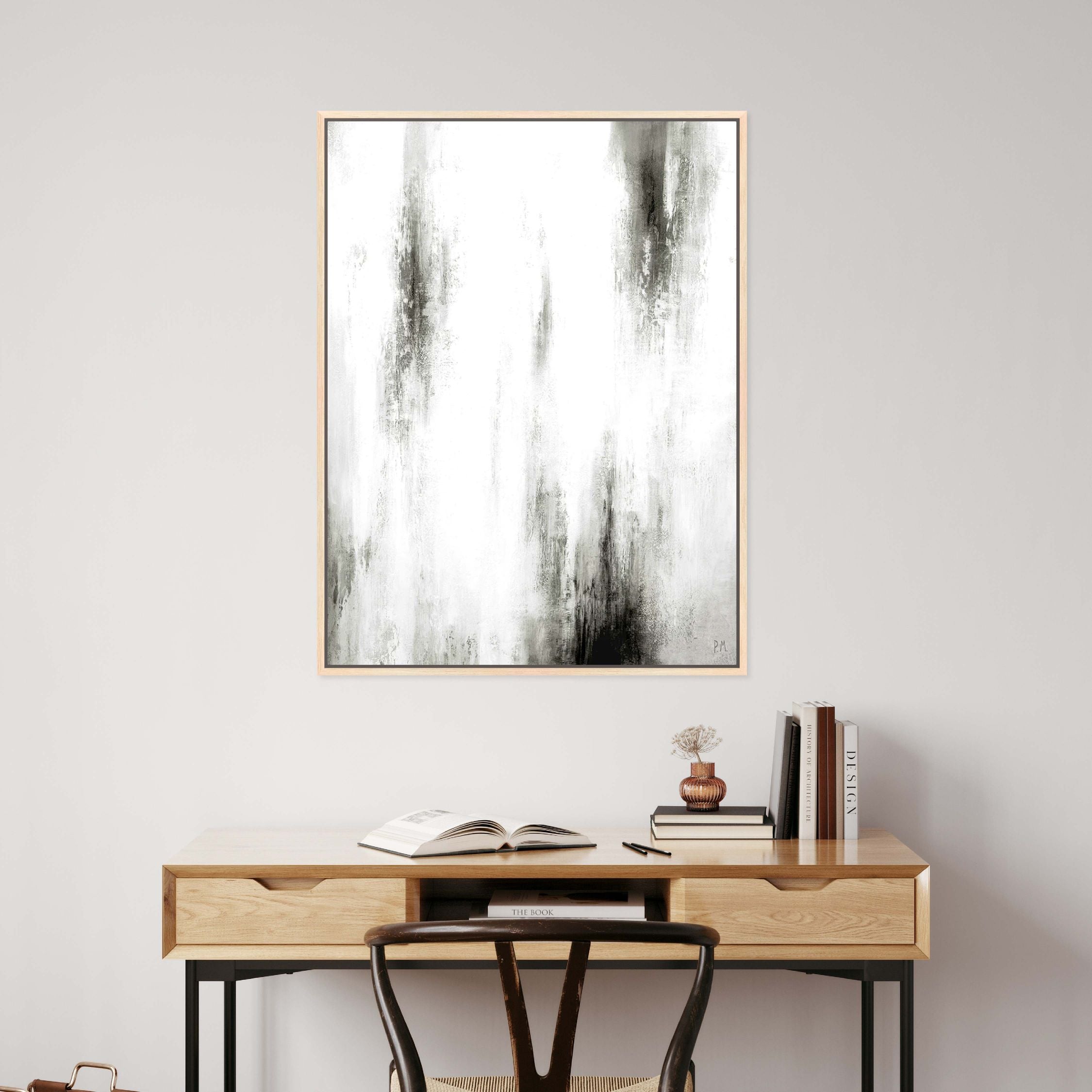 Manhattan II Portrait Framed Printed Canvas - Mala Art Co.