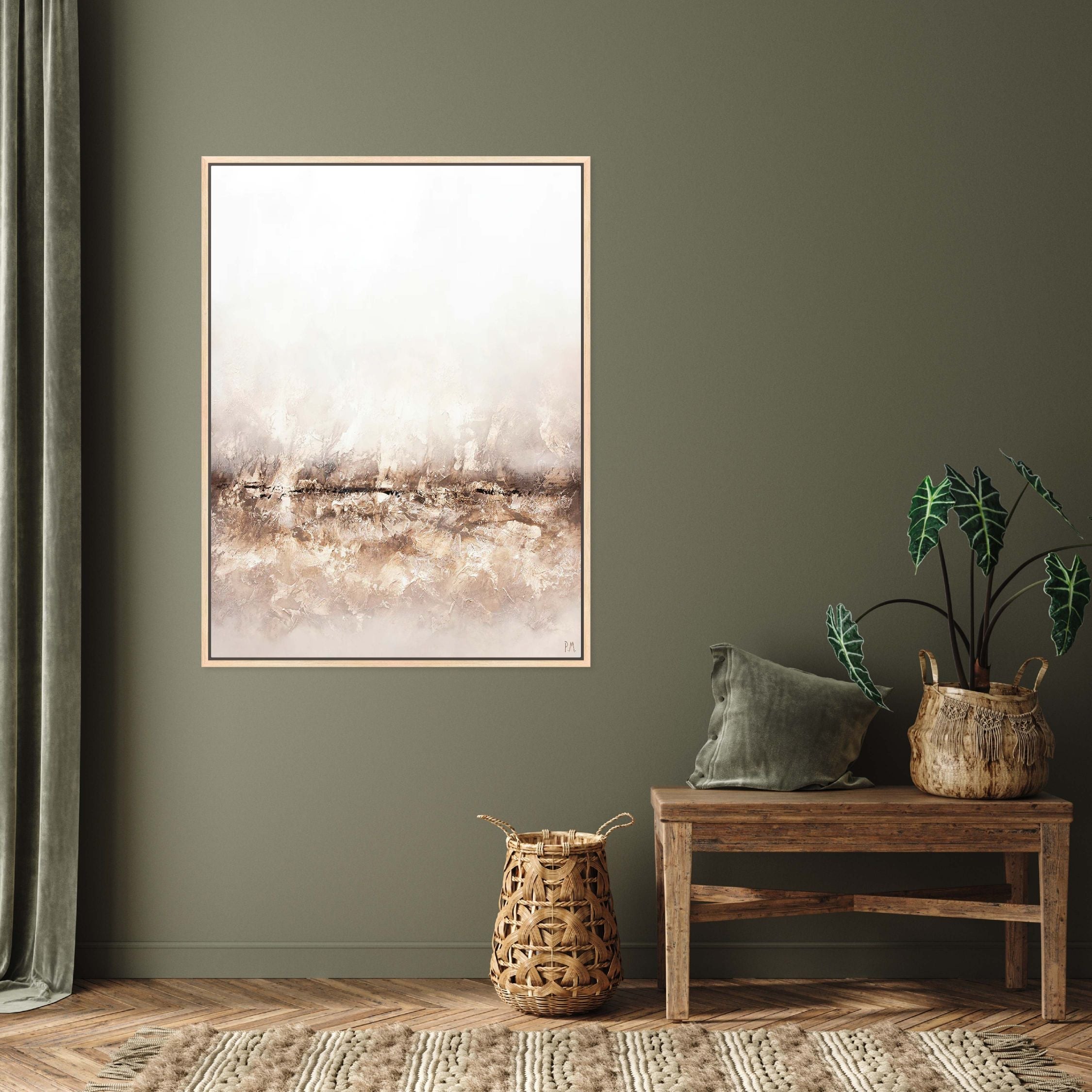 Terres Portrait Framed Printed Canvas - Mala Art Co.