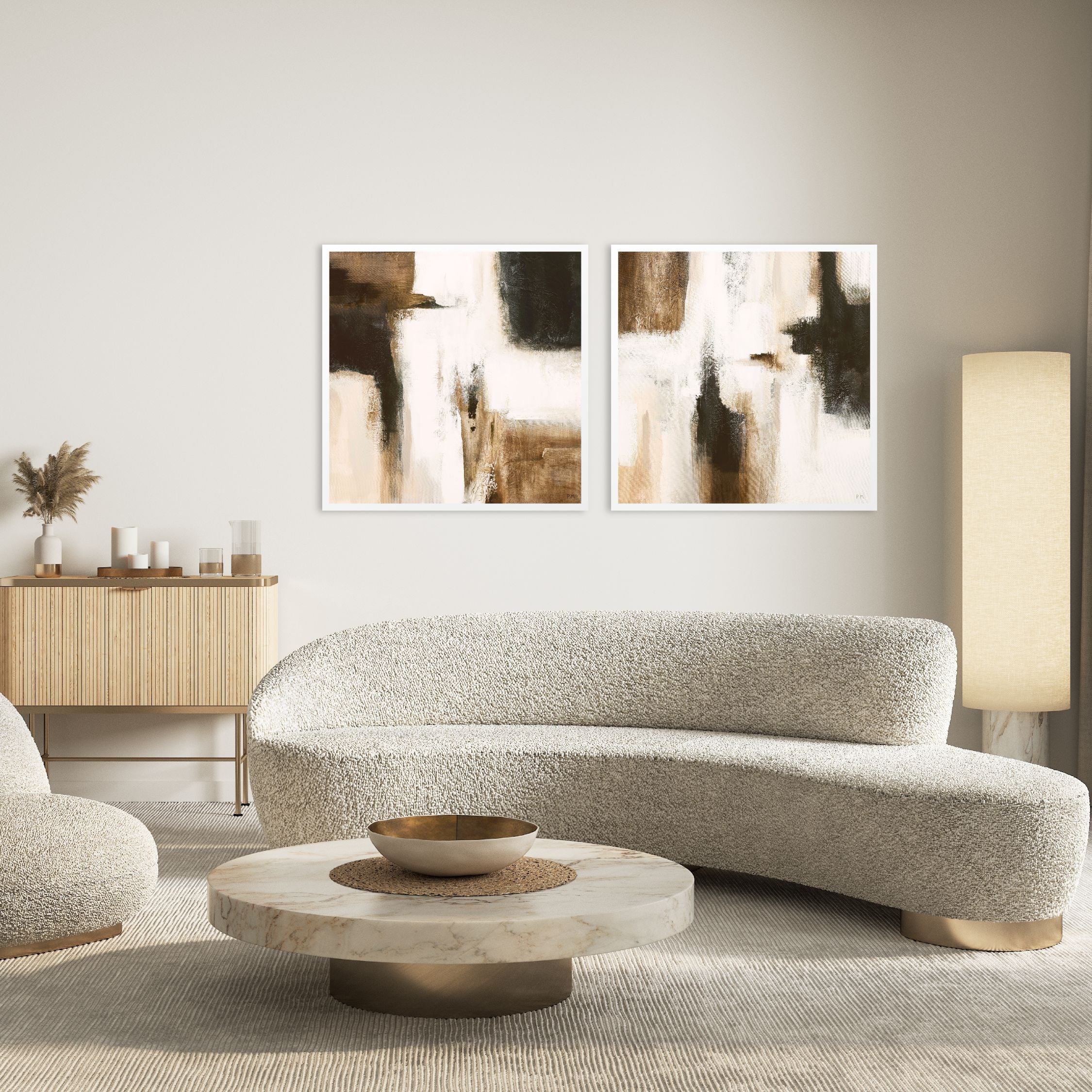 Casa Square Framed Canvas Set of 2 - Mala Art Co.