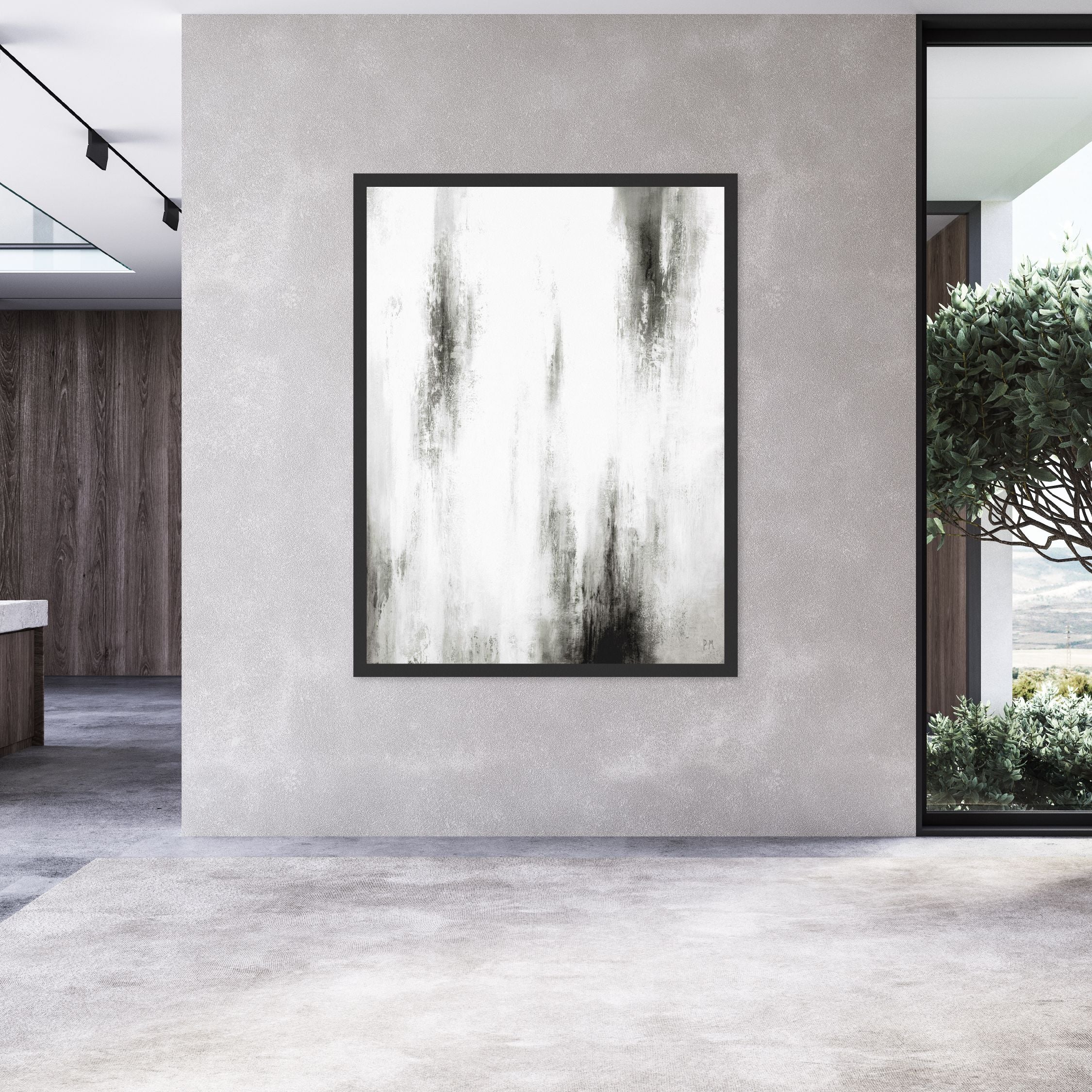 Manhattan II Portrait Framed Printed Canvas - Mala Art Co.