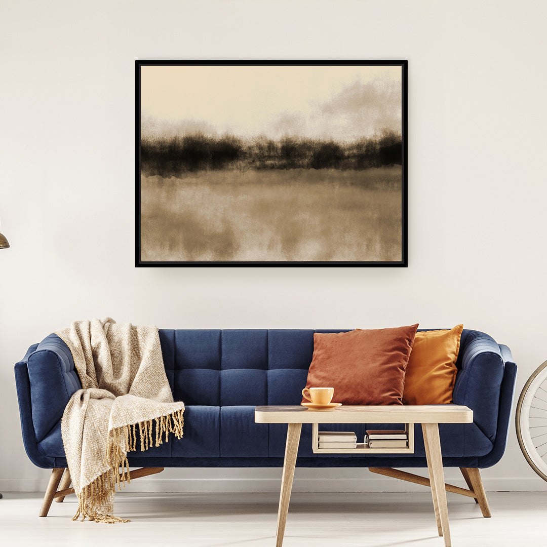 Earthen Horizon Framed Printed Canvas - Mala Art Co.