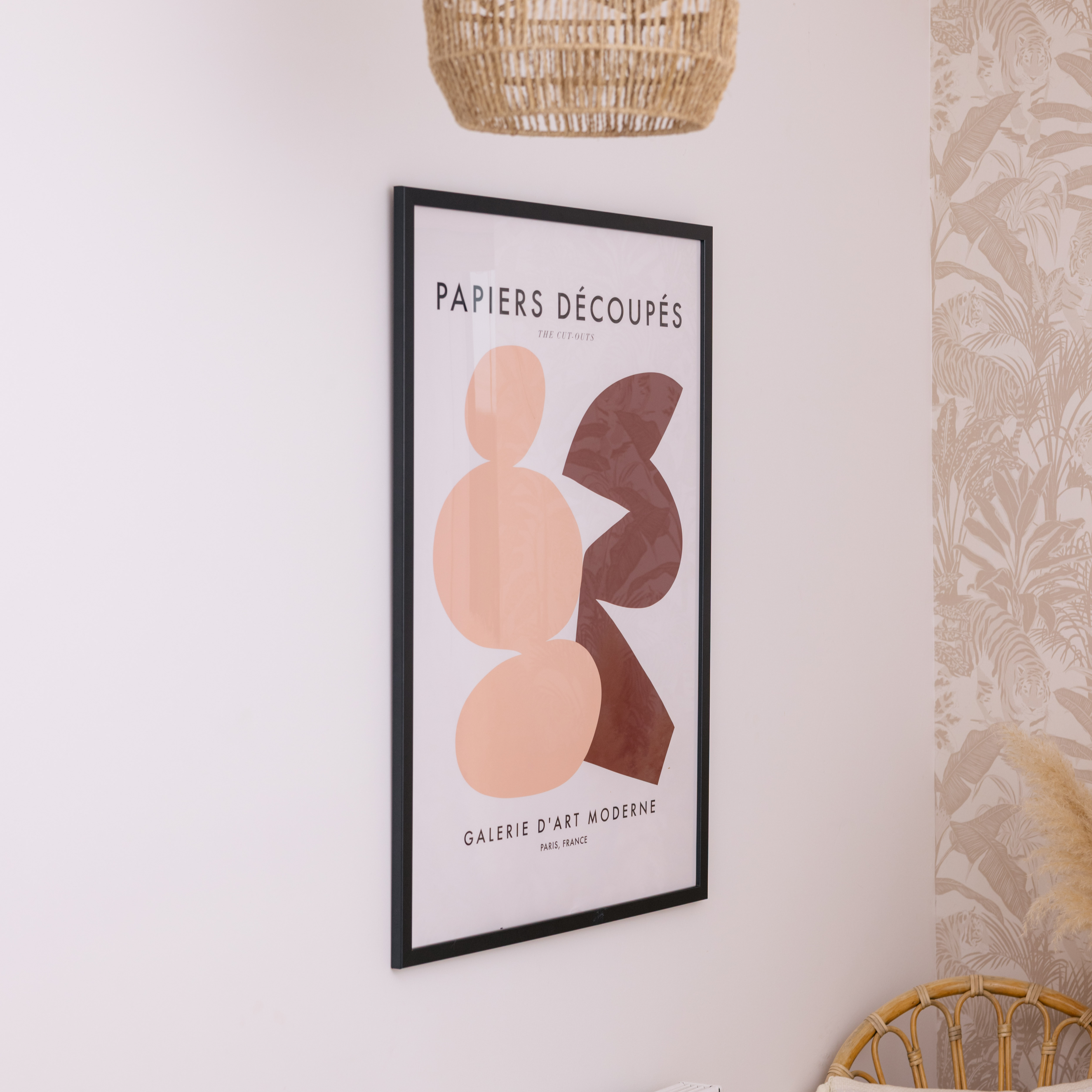 Papiers Découpés Pink Red Print