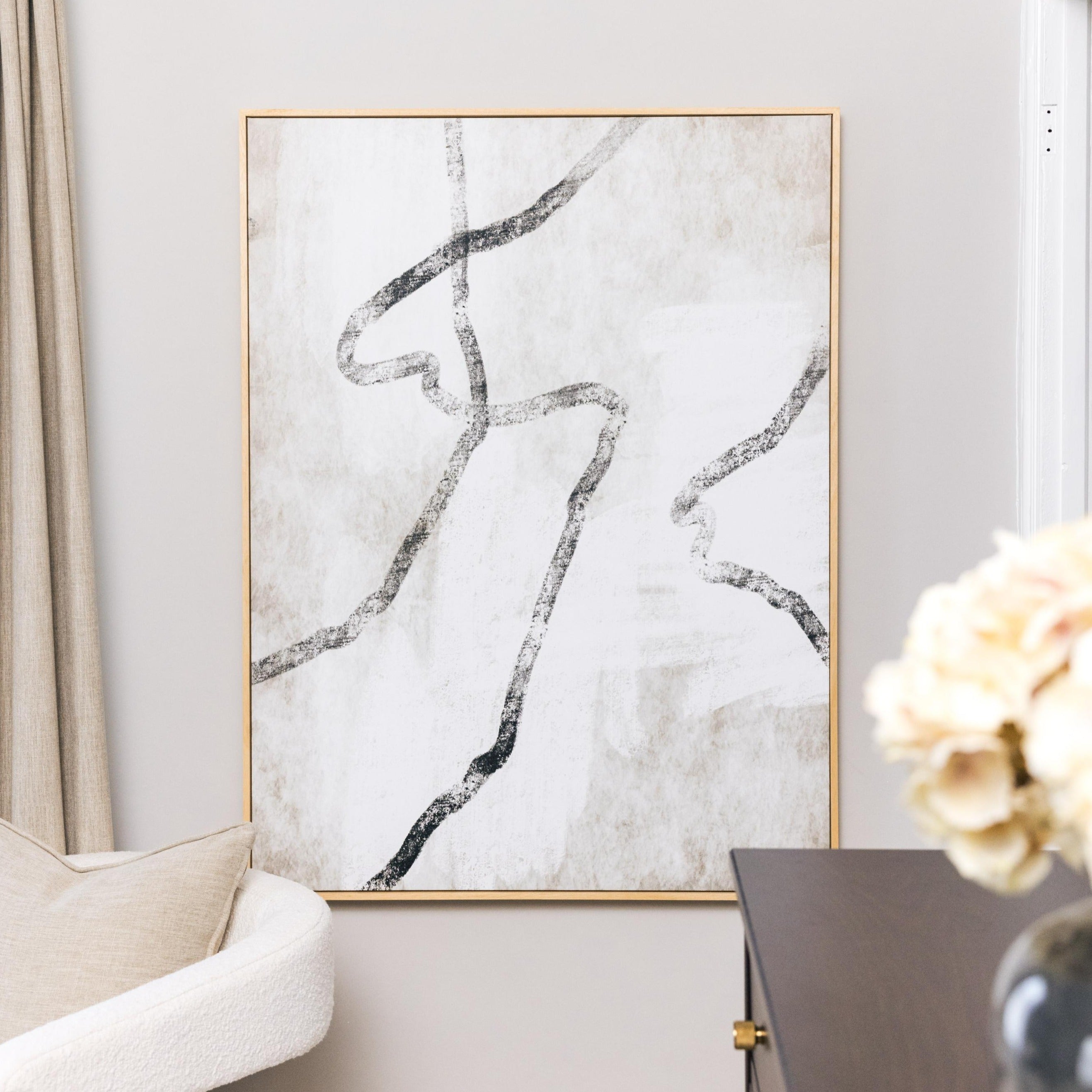 Modo I Portrait Framed Printed Canvas - Mala Art Co.