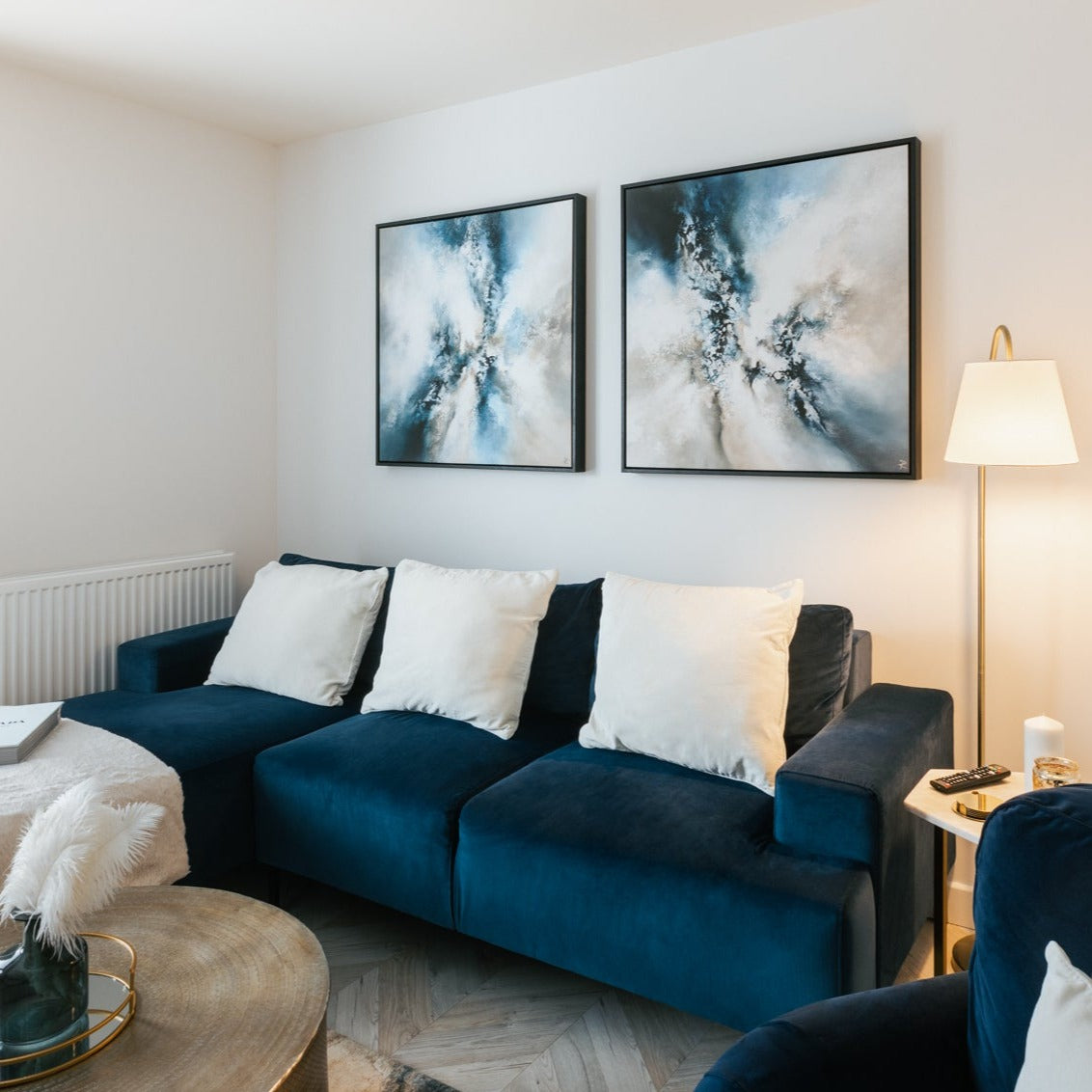 Unbound II Square Framed Printed Canvas - Mala Art Co.