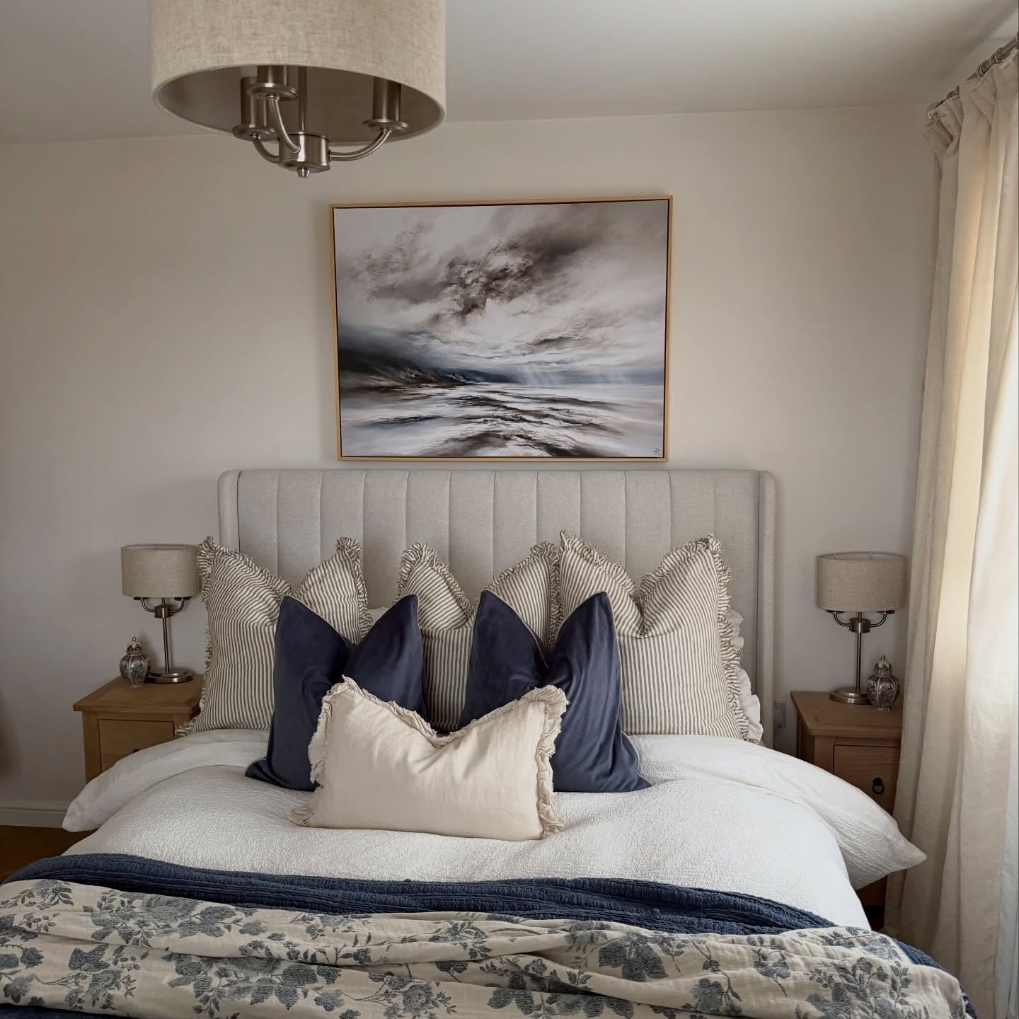 Coastal Light Landscape Framed Printed Canvas - Mala Art Co.