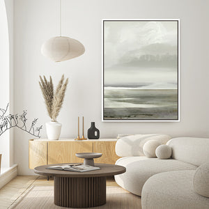Lakes No2 Framed Printed Canvas - Mala Art Co.