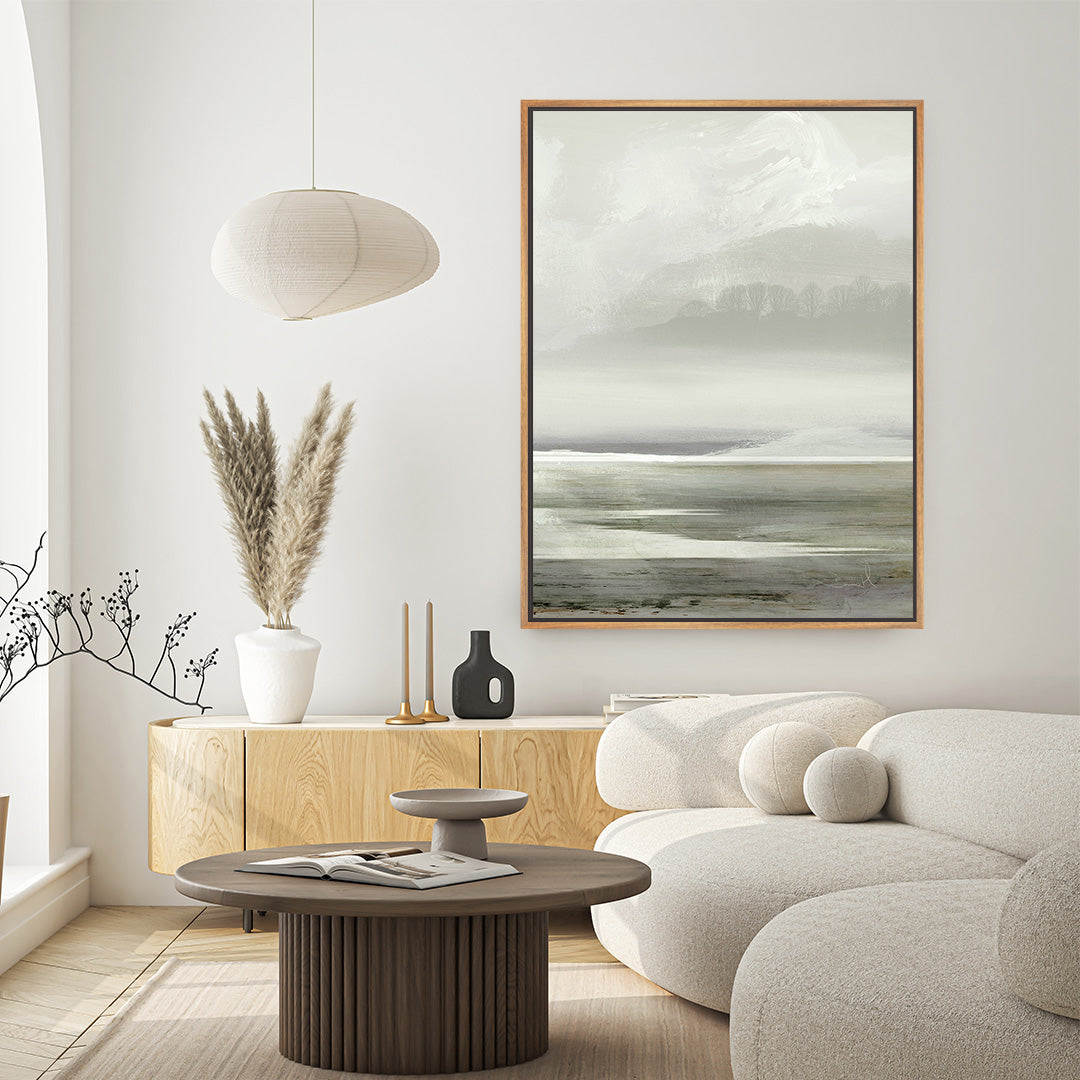 Lakes No2 Framed Printed Canvas