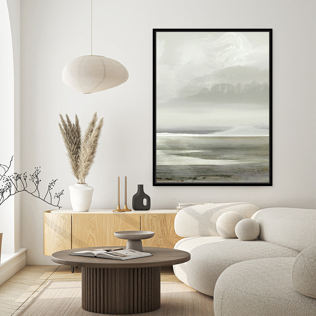 Lakes No2 Framed Printed Canvas