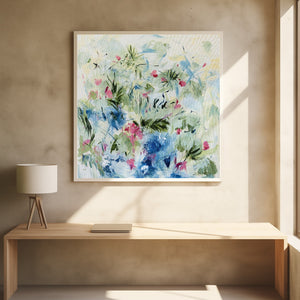 Ferns Square Framed Printed Canvas - Mala Art Co.