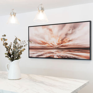 Dawn Light Panoramic Framed Printed Canvas - Mala Art Co.