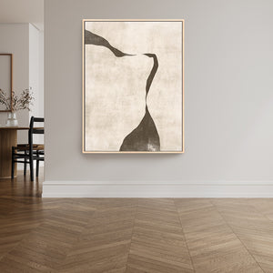 Gigi III Portrait Framed Printed Canvas - Mala Art Co.