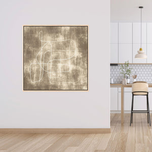 Symphony Square Framed Printed Canvas - Mala Art Co.