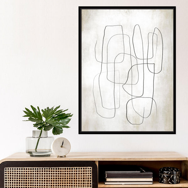 Fina I Portrait Framed Printed Canvas - Mala Art Co.