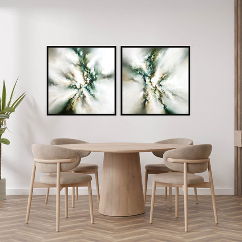 Majestic Square Framed Canvas Set of 2