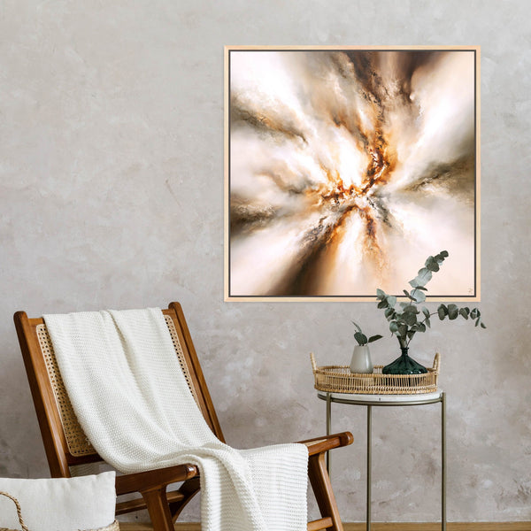 Origin I Square Framed Printed Canvas - Mala Art Co.
