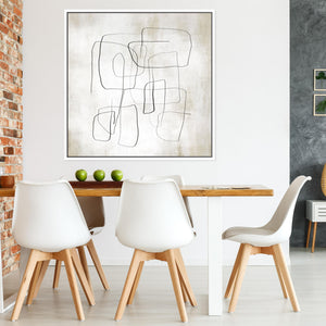 Fina II Square Framed Printed Canvas - Mala Art Co.