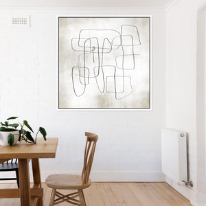 Fina III Square Framed Printed Canvas - Mala Art Co.