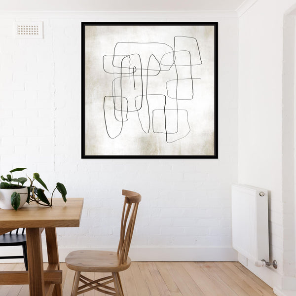Fina III Square Framed Printed Canvas - Mala Art Co.