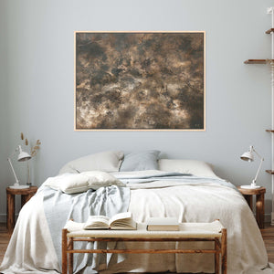 Fossil Landscape Framed Printed Canvas - Mala Art Co.