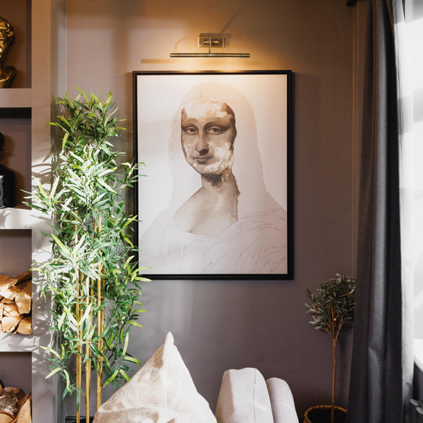 M.Lisa 2 Portrait Framed Printed Canvas - Mala Art Co.