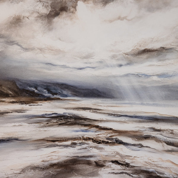 Coastal Light Landscape Framed Printed Canvas - Mala Art Co.