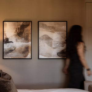 Layers Framed Canvas Set of 2 - Mala Art Co.