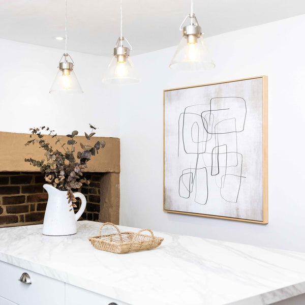 Fina II Square Framed Printed Canvas - Mala Art Co.