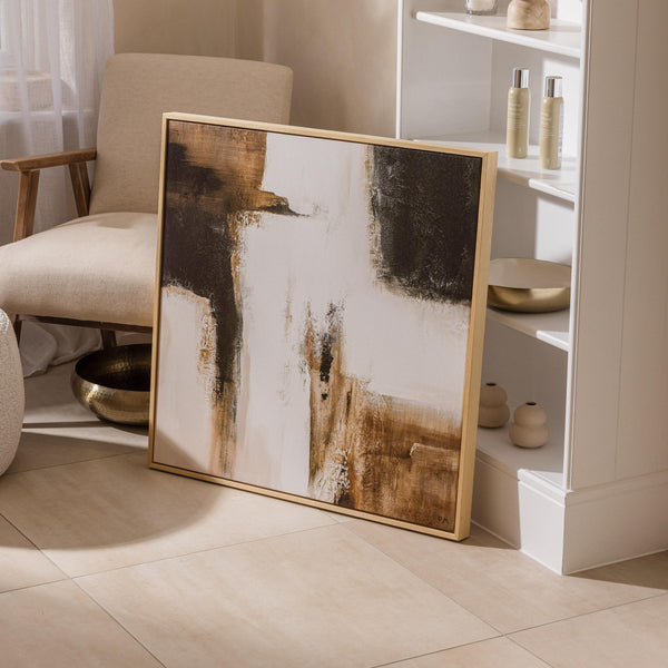 Casa II Square Framed Printed Canvas - Mala Art Co.