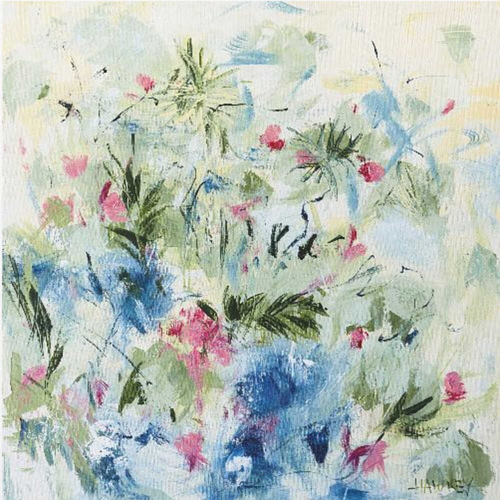 Ferns Square Framed Printed Canvas - Mala Art Co.